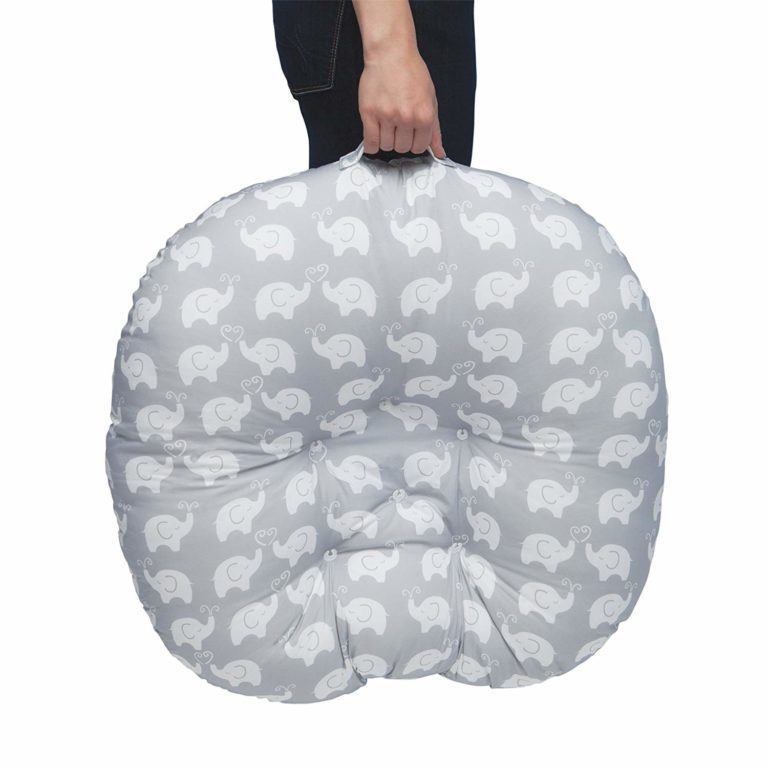 boppy newborn elephant lounger in grey